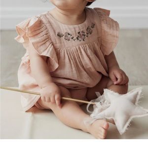 Jamie Kay Cotton Muslin Eleanor Top/Bloomers in Dusky Rose